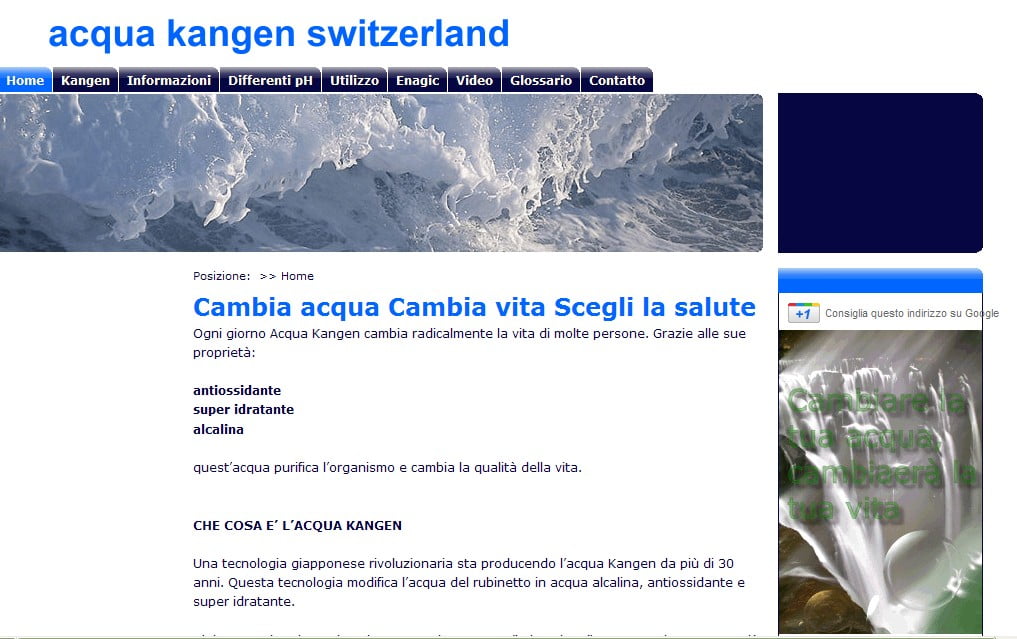 Acqua kangen Switzerland